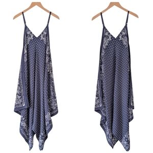 Tommy Bahama Isola Vita Scarf Dress in Palace Blue Size Tall